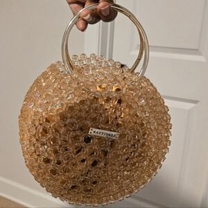 Gold Beaded Women's Bag